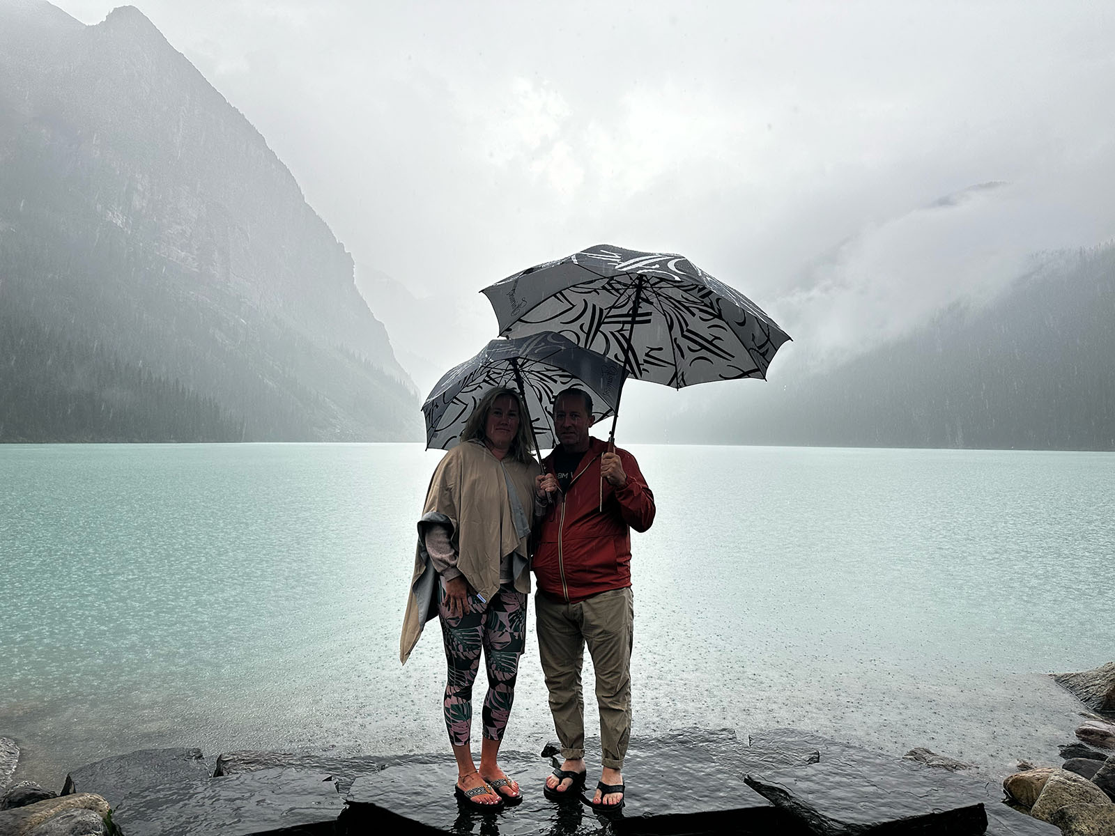 Amanda and Jaunsee on vacation